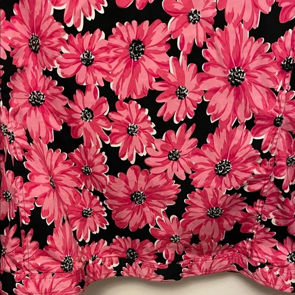 Laura Ashley Pink Floral Full Zip Jacket Size Medium - Picture 6 of 9